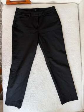 White House Black Market Women's Black Straight-Leg Dress Pants